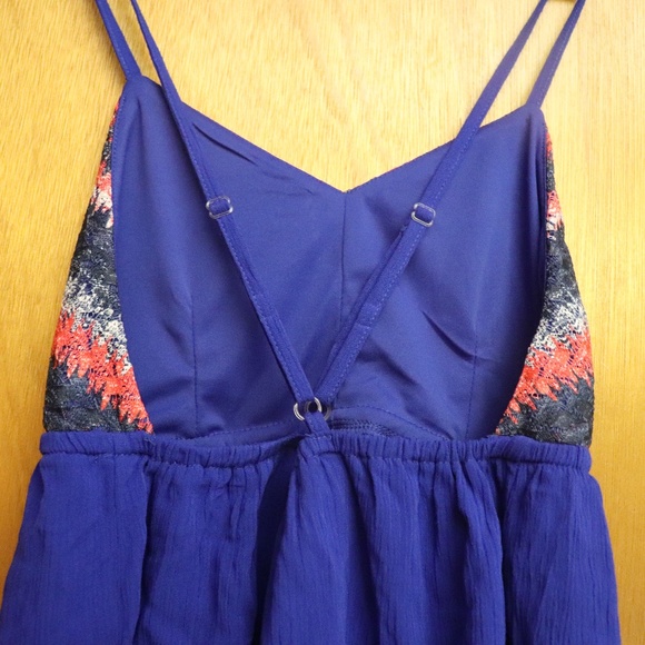 Blue patterned camisole lightly lined - Picture 2 of 4